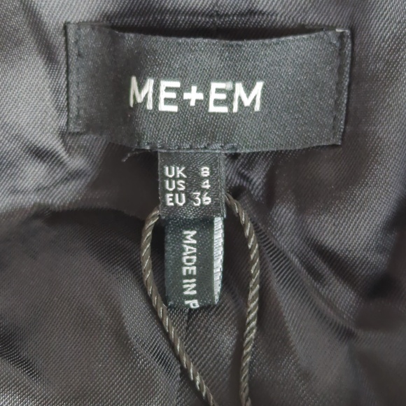 ME+EM Wool Blend Pinstripe Boyfriend Blazer - Picture 3 of 15